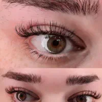 اکستنشن مژه با مواد درجه‌یک