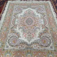 فرش خلچه ابریشم ۶۰رج طرح موج مهر|فرش|خوی, |دیوار