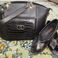 ست کیف و کفش چرم