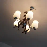 یک جفت لوستر پنج شاخه