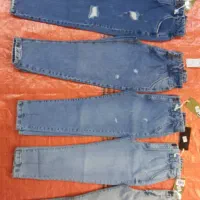 شلوار جین مام فیت و کت جین فقط عمده