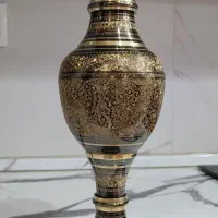 قلیان برنجی قلمکاری عتیقه