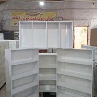 قفسه دیواری و زمینی|کتابخانه، شلف، قفسه‌های دیواری|قم, شهرک فاطمیه|دیوار