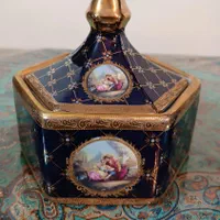 ست گلدان و شکلات خوری سرمه ای|صنایع دستی و سایر لوازم تزئینی|اصفهان, خواجو|دیوار