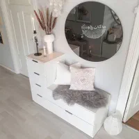 جاکفشی نشیمن دار و آینه دار مدل BARANA / ماکان چوب