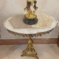 سنگ مرمر میز بدون شکستگی کاملا سالم دو عدد