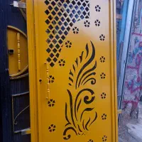 درب قابدار کلاسیک انباری باغی آهن آهنی حیاط