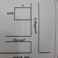 فروش زمین ۳۸ متری در ولیعصر