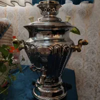 سماور گازی ۶لیتر جنس قدیم سنگین مارک اکبر برادران