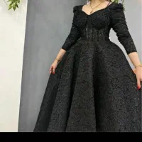 لباس مجلسی دانتل عروسکی ژورنالی سایز42