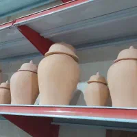 ست دکوری ظروف سفالی بسکوویتی|مجسمه، تندیس، ماکت|میاندوآب, |دیوار