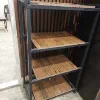 قفسه فلزی و ام دی اف|کتابخانه، شلف، قفسههای دیواری|قم, زنبیل آباد|دیوار