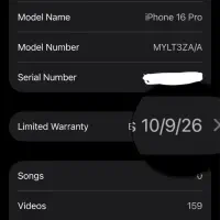 iPhone 16pro za 256 شرکتی|موبایل|قدس, شهر‌قدس|دیوار