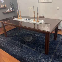 میز ناهارخوری ۱۰ نفره چوب گردو‌نو