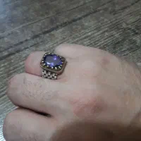 انگشتر نقره سنگ آمیتیس