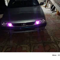 پژو 405 GLX مدل ۱۳۸۴ بازسازی کامل نقره‌ای