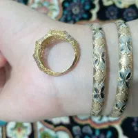 النگو طلا پروانه ای سایز1