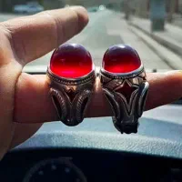 دو عدد انگشتر حاج ممی سعادت کهنه کلوخ سمبه دار