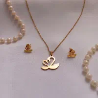 گردنبند و گوشواره رنگ ثابت