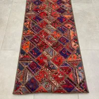 فرش دستباف (بساک) کناره های ۳ متری و ۲ متری کلاژ|فرش|مشکیندشت, |دیوار