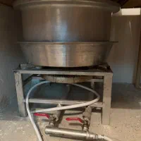 اجاق گاز پلوپز صنعتی و قابلمه بزرگ روحی