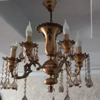 ۳ عدد لوستر برنزی اصل وزیبا|لوستر و چراغ آویز|کرج, گلشهر|دیوار