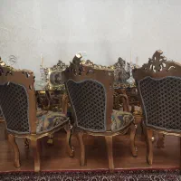 سرویس کامل مبلمان استیل چوب راش|مبلمان خانگی و میز عسلی|زنجان, |دیوار