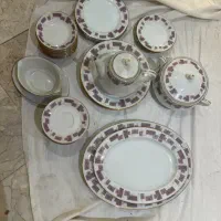 سرویس چینی ۱۲ پارچه ژاپنی وانواع کریستال