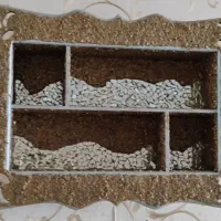 طاقچه پتینه کاری وآینه کاری