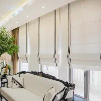 پرده مینیمال پرده پذیرایی پرده آماده پرده زبرا