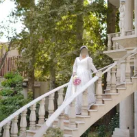 اجاره لباس عروس سنگدوزی شده|لباس|کرج, باغ سیب|دیوار