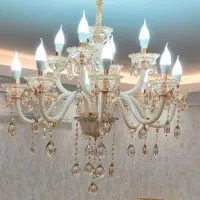 لوستر بلوری ۱۲ شاخه