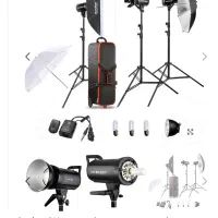 کیت فلاش استودیویی گودکس ۳۰۰ ژول|دوربین عکاسی و فیلم‌برداری|کرج, اصفهانی‌ها|دیوار