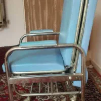 تخت تاشو بیمار قابل حمل در حد نو استیل|تخت و سرویس خواب|شیراز, ریشمک|دیوار