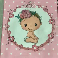 ست فرشینه و پرده و کاغذ دیواری اتاق کودک(دخترانه)