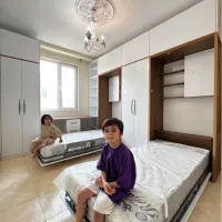 تخت تاشو کمجا چوب افرا مدرن و سوپر مات