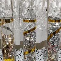 گلدان شیشه ای.کادوآنتیک.خرازی.مصنوعی.لوازم شخصی