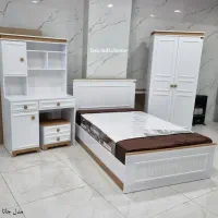 سرویس خواب نوجوان استاندارد با تشک مناسب وتخت ایمن