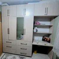 کمد دیواری ۳تیکه با میز تحریر