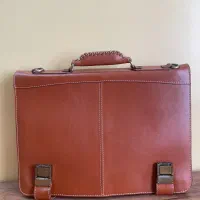 کیف اداری دستدوز چرم گاوی کاملا نو