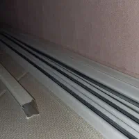 ریل پرده چوب پرده ساده وسالم