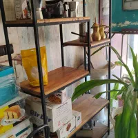 استند چوبی فلزی