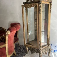 مبلهای زیبای چوب گردو بادوتامیزعسلی بزرگ ومیز|مبلمان خانگی و میز عسلی|خمینیشهر, |دیوار