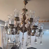 لوستر های ۱۲+۱۲+۵ شاخه +بالادری و ۴ عدد دیوار کوب