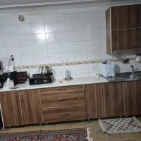کابینت mdf و سینک دو لگنه،راست لگن استیل البرز