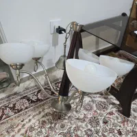 لوستر 5 شاخه کرومی