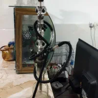 قلیان شیشه ای وبرنجی