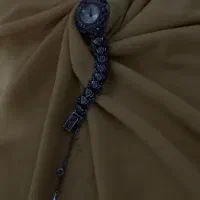 ساعت نقره با اویز اسم لیلا