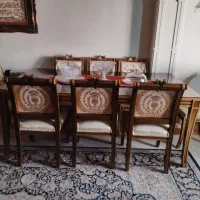 میز ناهار خوری استیل ۸ نفره