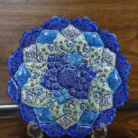 بشقاب مینا کاری|صنایع دستی و سایر لوازم تزئینی|اصفهان, خوراسگان|دیوار